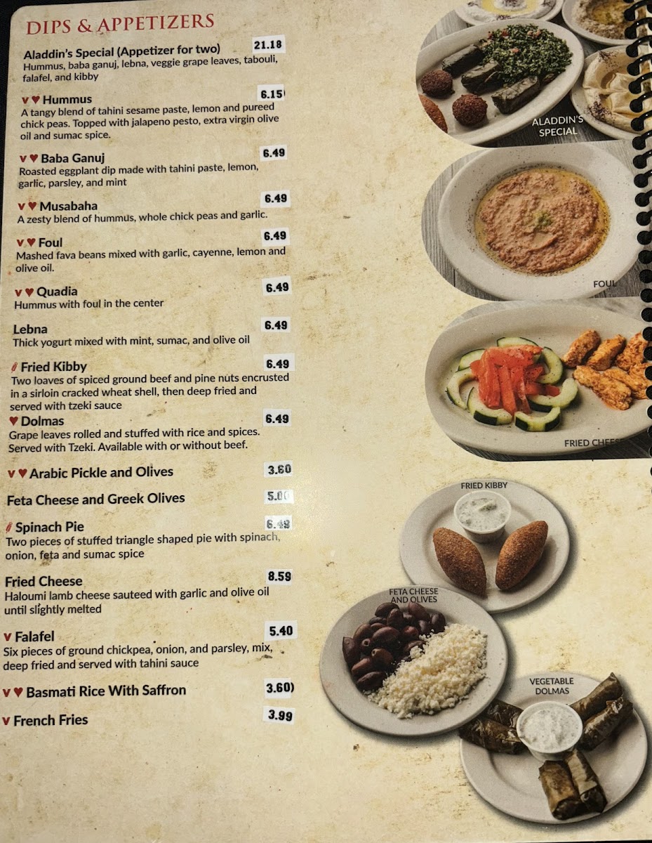 Aladdin Mediterranean Grill Menu - Image 2