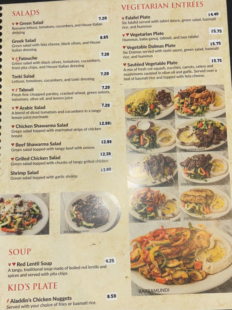Aladdin Mediterranean Grill Menu - Image 4
